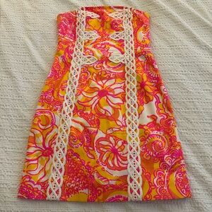 Lilly Pulitzer strapless summer dress